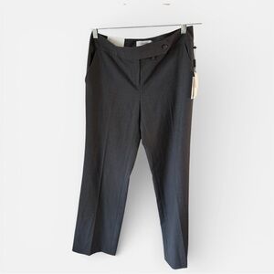 NWT Calvin Klein Women’s Classic Fit Suit Pants Grey Size 2 Straight Leg